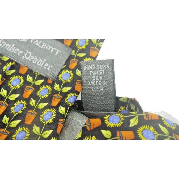 Robert Talbott Men’s Sunflower Necktie Made in USA - Picture 5 of 5